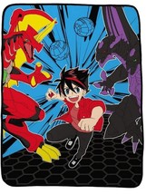Bakugan Anime Characters &#39;On the Move&#39; Soft Fleece Blanket Throw 46&quot; X 60&quot; - $19.79