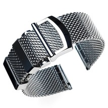Stainless Steel Milanese Mesh Bracelet Strap for Omega 007/Seamaster 300M Watch - £30.99 GBP