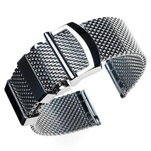 Stainless Steel Milanese Mesh Bracelet Strap for Omega 007/Seamaster 300... - £30.93 GBP