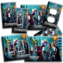 Avengers Hulk Iron Man Thor Widow Light Switch Wall Plate Outlet Superhero Decor - £12.90 GBP+