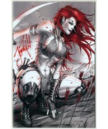 SIGNED Jamie Tyndall Black White Red Sonja 1 Virgin Variant Cover Art LE... - £47.41 GBP