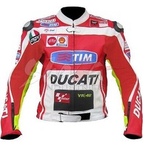 Ducati MotoGp 2012 Men Motorbike Racing Leather Jacket All Sizes - £101.23 GBP