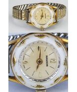 Vintage Manson hand wind womens ladies watch gold tone WORKING diamond t... - $366.69 MXN