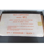 Plateau Camber VT I Video Tape Storage Shelf System Unit BLACK Woodgrain... - $12.82