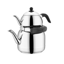 Korkmaz Ornella 1.3 Liter Tea Pot and 3.5 Liter Stainless Steel Kettle Set in S - £98.63 GBP