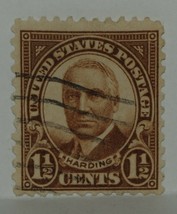 Vintage Stamps American America Usa States 1 1/2 C Cent Warren G Harding X1 B33 - £1.39 GBP