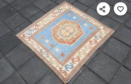Hand oushak rugs Leopard Weaving carpet for living room, bedroom, sofa h... - $195.00