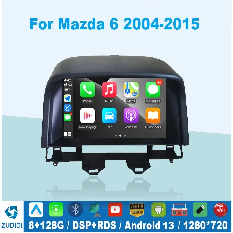 Car Radio for Mazda 6 2004-2015 GPS Multimedia Stereo Audio Video Accessories - £114.63 GBP+