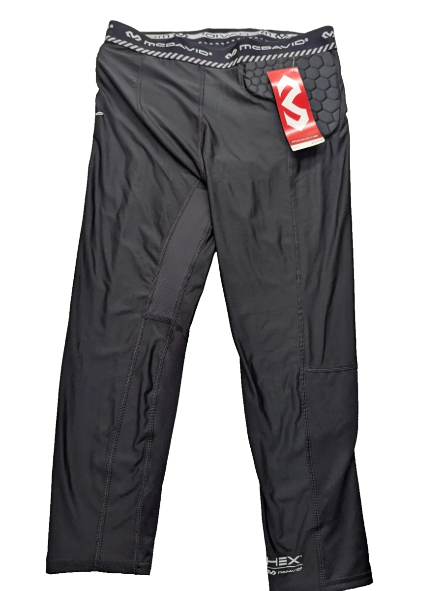 McDavid Basketball Compression 3/4 Tight W/ Hip Tall Pads Black Men&#39;s 2XL - $24.99