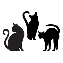 Fun World Black Cat Silhouettes Halloween Yard Décor | 3-Pack - €16,40 EUR