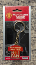 VINTAGE Manchester United Official Merchandise Keyring NO. 1 FAN  Unopened - £18.37 GBP