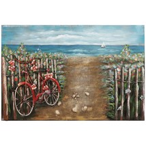 Empire Art Direct PMO-19058-3248 Red Bicycle Mixed Media Iron Hand Paint... - £256.85 GBP