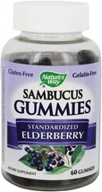 Nature&#39;s Way Sambucus Gummies - 60 Count - £32.76 GBP