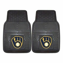 MLB Milwaukee Brewers Auto Front Floor Mats 1 Pair by Fanmats - £39.31 GBP