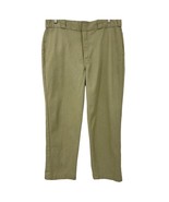 Mens Khaki Pants Dickies Size 38 x 30 Flat Front Work Pants - £15.51 GBP