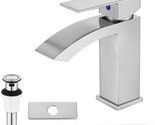 Waterfall Bathroom Vanity Faucet By Ezanda Brass With Extra-Large, 14169. - £54.83 GBP