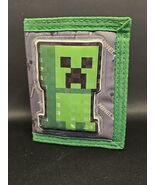 Mojang Minecraft Creeper Tri-Fold Wallet Green Pixel Gamer Youth Accessory - €9,60 EUR