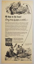 1945 Print Ad Double VV Program Waste Paper Drive World War 2 Injured Soldier - £9.00 GBP