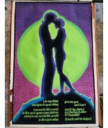 1973 Do Your Thing Blacklight Poster Black Couple Love Poem 34&quot; x 23&quot; - £30.32 GBP