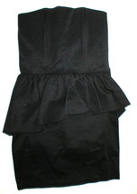 New Womens NWT $445 Designer Cynthia Rowley NY Dress 4 Black Strapless Cocktail  - £346.54 GBP