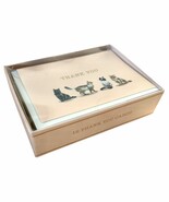 Set of 12 Cat Theme Thank You Note Cards With Envelopes 3.5&quot; x 5&quot; - $19.00 CAD