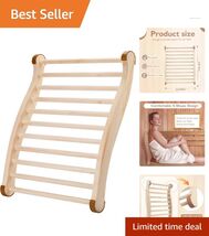 Natural Pinewood Sauna Backrest with Massage Function - Safe &amp; Comfortable - $87.07