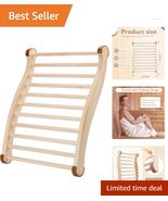 Natural Pinewood Sauna Backrest with Massage Function - Safe & Comfortable