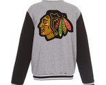 NHL Chicago Blackhawks  Reversible Full Snap Fleece Jacket JHD Embroider... - $134.99