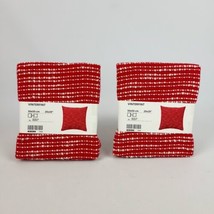 (Lot of 2) IKEA VINTERFINT Cushion Cover Red 20&quot;x20&quot; 405.654.45 New - £23.70 GBP