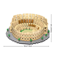 Historic Architecture Model with Mini Bricks, Educational Toy #RomanColosseum - £52.34 GBP