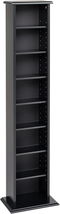 Narrow Cabinet Media Storage, 13&quot; Wide, Black - $97.84