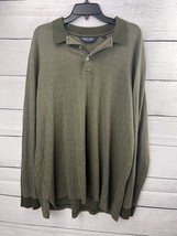 Polo Golf Ralph Lauren  X-Large Green Long Sleeve Shirt Cotton Alpaca Wool Blend - £19.43 GBP