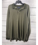 Polo Golf Ralph Lauren  X-Large Green Long Sleeve Shirt Cotton Alpaca Wo... - £19.07 GBP