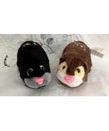 2 Vintage 2008 ZhuZhu Pet Hamsters Brown Called Captain Zhu Black Called... - $254.12 MXN