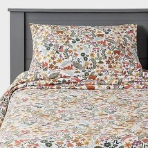 Queen Floral Flannel Kids&#39; Sheet Set - Pillowfort - £13.32 GBP