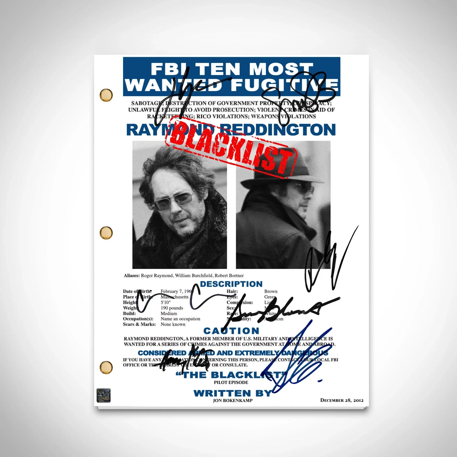 The Blacklist Pilot Script Limited Signature Edition - £94.84 GBP