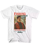 Ron Swanson Quotes T Shirt Parks and Rec Fishing is like Yoga but you ge... - $34.28 CAD