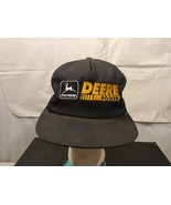 VTG John Deere Power Black Snapback Trucker Hat Cap K Product USA - £35.46 GBP