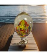 Vintage Art Glass Colorful  Paperweight - $9.90