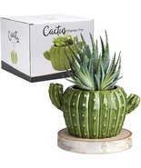 Ceramic Planter Pot In The Form Of A Cactus, As Imagined By Streamline. - £35.20 GBP