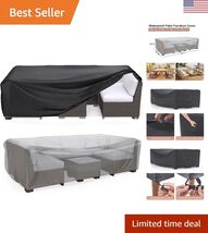 Easy Install Patio Table &amp; Chair Set Cover - Secure, Waterproof Protection - $42.01