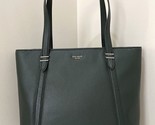 NWB Kate Spade Chandra Dark Green Leather Tote PXRU9390 Evergreen Gift B... - $167.30