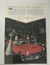 It Gives A Man A New Outlook Cadillac Convertible Vintage Print Ad 1957 - £6.28 GBP