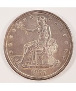 1877-S $1 Trade Dollar in AU Condition, Excellent Eye Appeal, Some Toning - $1,083.21 CAD