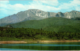 Pikes Peak and Crystal Creek Reservoir Pikes Peak Highway Colorado Postcard - $11.10