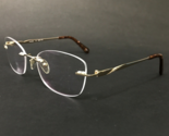 Technolite Eyeglasses Frames TFD 6002 YG Yellow Gold Rimless 52-17-135 - £29.34 GBP