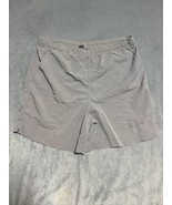 Lands End Shorts Womens Large Gray Inner Draw String Active Fit Nylon Qu... - $15.66 CAD