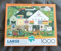 Buffalo Puzzle Peppercricket Farms Charles Wysocki 1000 Large Pieces 38.5x26.5&quot; - £17.45 GBP