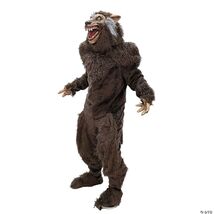 Deluxe Men's Werewolf Complete Costume Fantasia Adult Wolf Lobisomem Lobo - $178.19