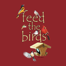 Bird Lovers T-shirt Small Feed The Birds Cotton Short Sleeve NWT NEW - €17,67 EUR